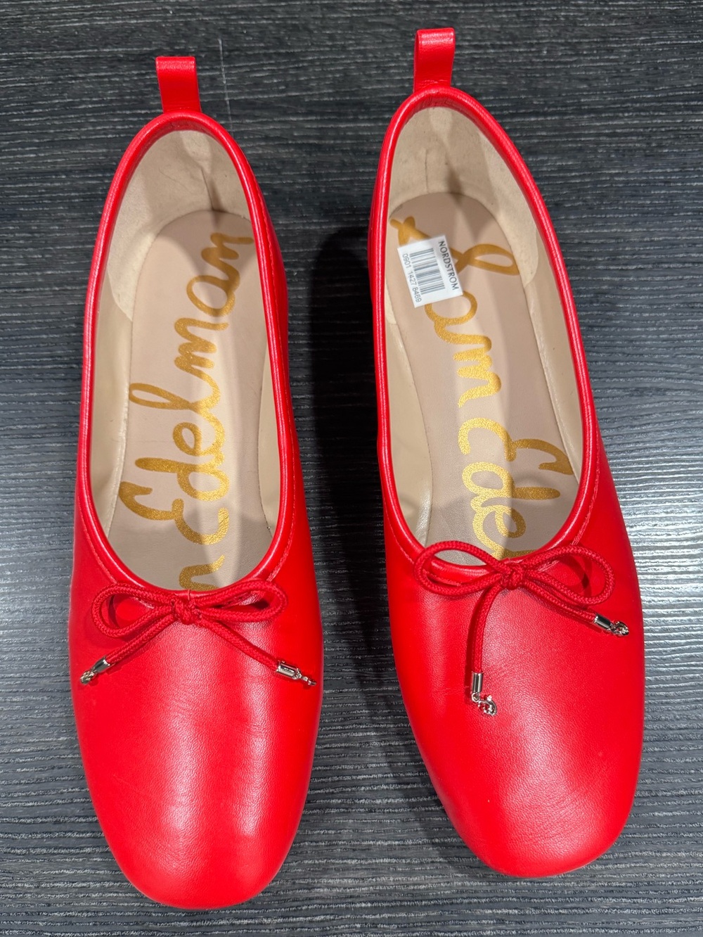 Sam Edelman Red Bow Ballet Flats